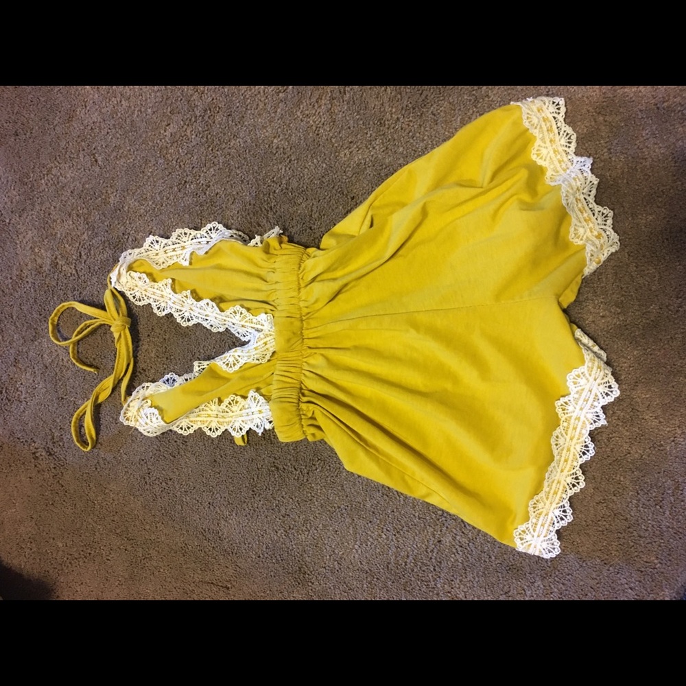Toddler yellow romper